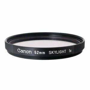 【中古】 Canon キヤノン SKYLIGHT 1X スカイライト 52mm ブラック プラケース NT 美品 Aランク