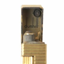 【中古】 Dunhill ダンヒル ライター ボーダー模様 ゴールド 64×24×12(mm) 未着火 NT Dランク_画像6