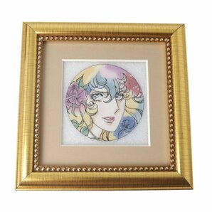 【中古】 池田理代子 ジュエリー絵画 ベルサイユのばら オスカル ルビー ジェイド マザー・オブ・パール 箱、保証書 NT 美品 ABランクの画像2