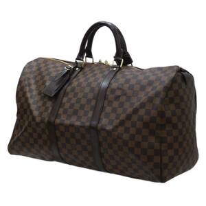 LOUIS VUITTON / ルイヴィトン キーポル50 ボストンバッグ ダミエ エベヌ N41427 MB0096 NO 美品 ABランク