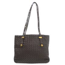 BOTTEGA VENETA/ボッテガ ヴェネタ イントレチャート トートバッグ レザー ブラウン 保存袋 FS Bランク_画像2