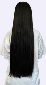 髪　髪束 髪の毛　ヘアドネーション　日本人　人毛　ウィッグ 約45cm　約122g 送料無料 匿名配送