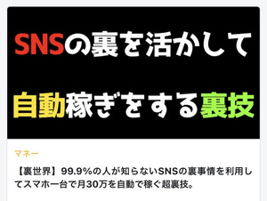 【人数限定特典付き】多くの人が知らないSNSの秘められた技を利用してスマホ一台で月30万を稼ぐ技法