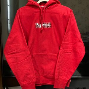 シュプリーム　ボックスロゴ　パーカー　フーディ　バンダナ パーカー Hooded Bandana Box Logo