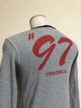 SETAGAYA A.F. BASE TOKORO.G BM davulyun 世田谷ベース 所ジョージ ビーエムダブリュン サーマルTシャツ トップス サイズM 長袖 グレー_画像10