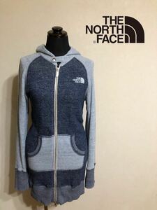 THE NORTH FACE ザ ノースフェイス レディース ジップパーカー ワンピース 茶タグ サイズM 長袖 ネイビー ATW35903