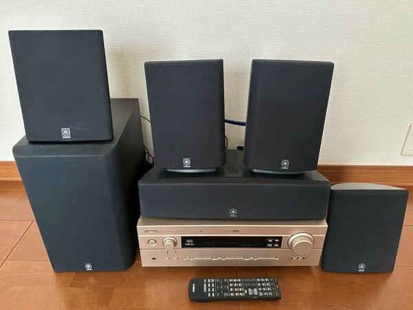 YAMAHA AVアンプ(DSP-AX540)シアターサウンド.スピーカーシステムセット(NS-C103、SW-P30、NS-MI03、NS-E103)