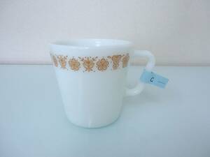 * Old! [PYREX] Pyrex milk glass. mug C *.