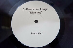 T2-119＜12inch/美盤＞DuMonde Vs. Lange / Memory(Lange Mix)(Lange Dub)