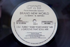 T2-131＜12inch/美盤＞GTS Feat: Melodie Sexton / Brand New World