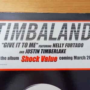 T2-205＜12inch/US盤/美盤＞Timbaland Featuring Nelly Furtado And Justin Timberlake / Give It To Meの画像2