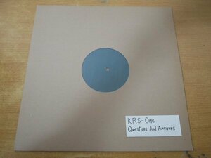 T2-317＜12inch＞KRS-One / Questions And Answers