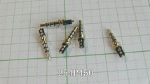 管理番号＝3D285　自作用　　φ2.5mm　4極超ミニプラグ　軸のみ　　254P450　　5個セット_画像2