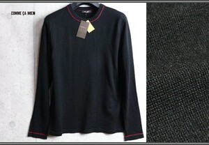 Новый Com Samen Tianzhu Color Stitch Шерстяная команда Nick Nit Sweater L Black/Price 1,10 000 иен/Comme CA Men/High Lage/