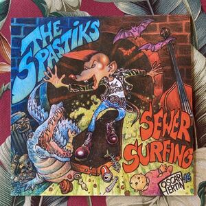 The Spastiks Black Vinyl 新品LP Sewer Surfing サイコビリー ロカビリー