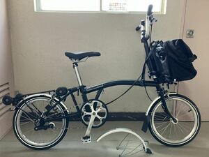 BROMPTON M3L 使用度少なめ　2012〜2013年製　折りたたみ自転車　バッグ付き
