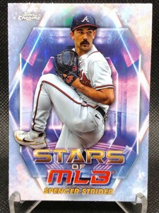 スペンサー・ストライダー【2023 TOPPS UPDATE SERIES STARS OF MLB CHROME SPENCER STRIDER SMLBC-65】 アトランタ・ブレーブス