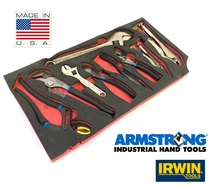 【米軍放出品】☆工具9点セット ロッキングプライヤー ラジオペンチ ニッパー モンキー ARMSTRONG IRWIN (100)ML29HK-N#23_画像1