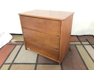  free shipping [ America furniture ]*3 step chest american Mid-century modern antique storage furniture clothes storage the US armed forces discharge (220)*BA26MM#24