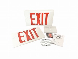 【米軍放出品】☆未使用品 非常口サイン LED 避難口 EXIT 電飾看板 防災 避難誘導 出口標識 UTOPIA (60)☆CA26Z