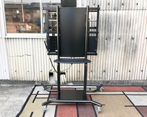 【米軍放出品】未使用品 テレビスタンド カート 100インチ キャスター付き モニタースタンド フラットパネルカート Mooreco(E)☆CA11T_画像9