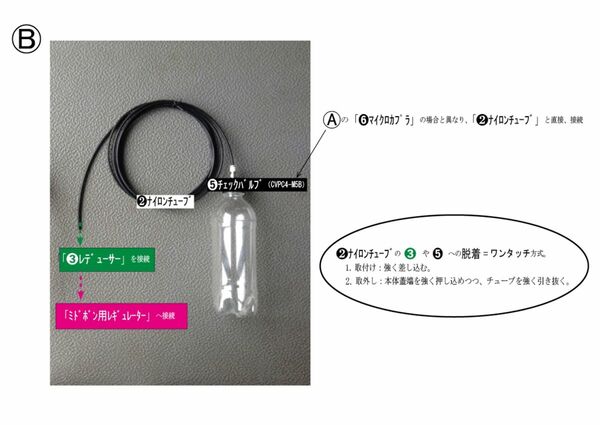 【徳用】炭酸水自作用セット　ミドボン用レギュレター（アサヒドラフト...製）付き