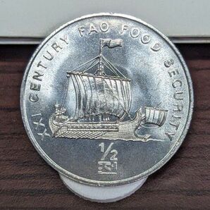 北朝鮮 バイキング船 FAO 記念硬貨 レア 非流通コイン コイン 古銭 硬貨