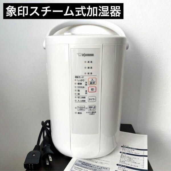 象印スチーム式加湿器 蒸気式 EE-RR50-WA フィルター不要 ZOJIRUSHI ホワイト