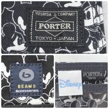 ☆未使用保管品☆ PORTER×BEAMS Disneyコラボ 折財布 ウォレット WALLET 財布 ブラック ミッキー ディズニー ポーター ビームス 送料無料_画像3