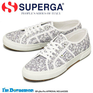 SUPERGA (スペルガ) ドラえもん 2750 I'm Doraemon S4138FW キャンバス スニーカー WHITE-GRAY SPG050 40-約25.5cm