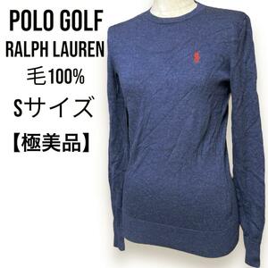 Ralph Lauren sports ラルフローレン スポーツ ウールセーター レディース S ゴルフウェア ポロ ラルフ プチサイズ 送料無料 セーター 紺