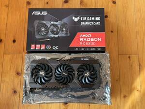 ◇◆ASUS AMD Radeon RX 6800 搭載 トリプルファンモデル 16G TUF-RX6800-O16G-GAMING 美品◆◇