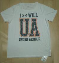 即決★新品★UNDER ARMOUR (アンダーアーマー) ヒートギア UAテック I WILL 半袖Tシャツ☆UNDERARMOUR #WTR6198 レディース★白☆サイズXＬ_画像2