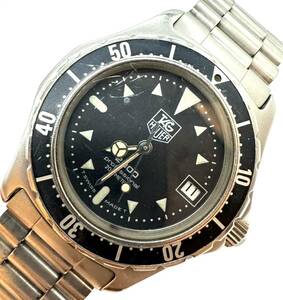 タグホイヤー 2000シリーズ QZ 973.013 黒文字盤 デイト プロフェッショナル200M 1ERT メンズ腕時計 