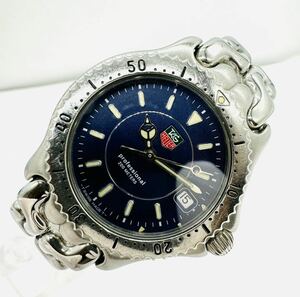 ブルー タグホイヤー セル WG121A メンズ クォーツ デイト 純正ブレス アンティーク ヴィンテージ 時計 