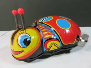 # Showa Retro #[ tin plate toy ladybug ] antique made in Japan operation goods box less . present condition goods 