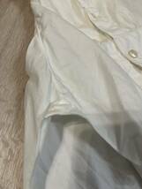 【美品】リングヂャケットナポリ RINGJACKETNapoli ホワイトミニヘリンボーンシャツ ハンドメイド　サイズ39(M相当)15 1/2_画像4