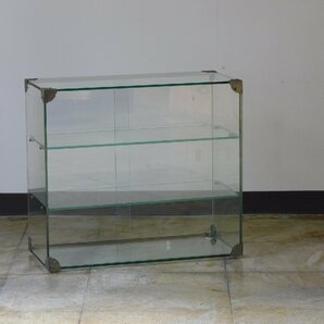 ふるい全面ガラスの卓上ショーケース HK-a-03289 / 古道具 ガラスケース ガラス戸棚 パンケースの画像1