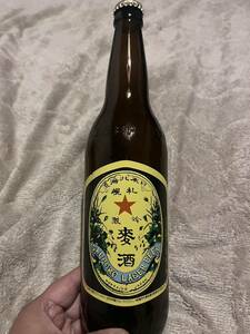 珍品？非売品　復刻サッポロラガービールの瓶☆赤星☆100円スタート！