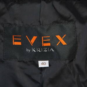YF5525 コート EVEX by KRIZIA ダウンコート ロングコート 黒 ブラック エヴェックス バイ クリツィア 40サイズ ※日本Lサイズ相当の画像6