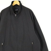 古着 大きいサイズ 00's オールドギャップ 長袖スウィングトップジャケット メンズUS-2XLサイズ 黒 ブラック系 tn-2086_画像1