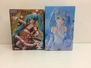 【未開封品・箱ダメージ有り 】：プライズ　初音ミク　クリスマス2023・Flower Fairy‐ネモフィラ‐　フィギュア2個セット　(20240126)