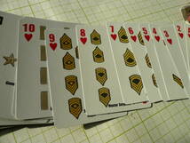 即決有 ベトナムVN戦争 アメリカ軍US 陸軍　トランププレイカード PATRIOTIC ARMY 階級章 PLAYING CARDS 未使用 送料250円～_画像2