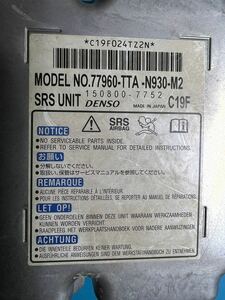 Honda NBOX N-BOX JF3 JF4 エアバック Computerー 77960-TTA-N930-M2 150800-7752 C19FAirbagComputerー SRS DENSO 修理！！