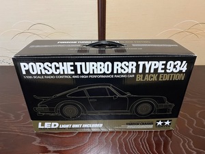 【新品未使用】タミヤ 1/10 電動RCカーシリーズ ポルシェターボ RSR TYPE934 ブラックエディション 布製バッグ付き
