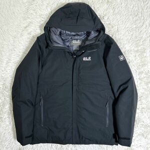 【試着程度】Jack Wolfskin ジャックウルフスキン ARGON STORM JACKET ストームジャケット ブラック/黒 L 定価31,900円