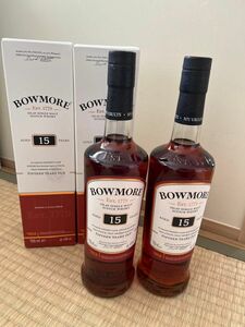 お得 ボウモア BOWMORE15 新品未開栓 ウイスキー レア　2本セット　