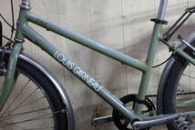 人気良品！LOUIS GARNEAUルイガノ LGS-TR2 26型 アルミ シマノ7速 420mm GREEN系 クロスバイク_画像4