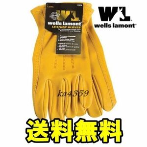 送料無料 ※お一人様1点のみ※wells lamontウェルズ ラモント プレミアム レザーグローブ 牛革手袋★アウトドア/キャンプ/バイク/ハーレー