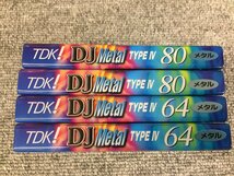 TDK DJ 64分2本 80分2本 Metal POSITON TYPE Ⅳ メタル カセットテープ新品送料無料！格安スタート！_画像3